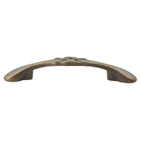 Gliderite Hardware 3 in. Center to Center Antique Brass Braided Cabinet Pull, 25PK 83063-AB-25